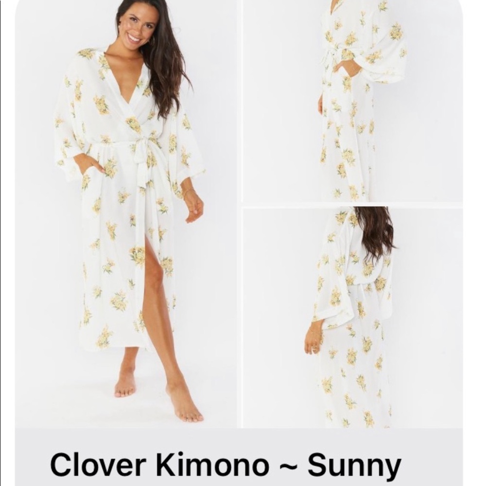 Show me your Mumu: Clover Kimono - sunny side floral robe